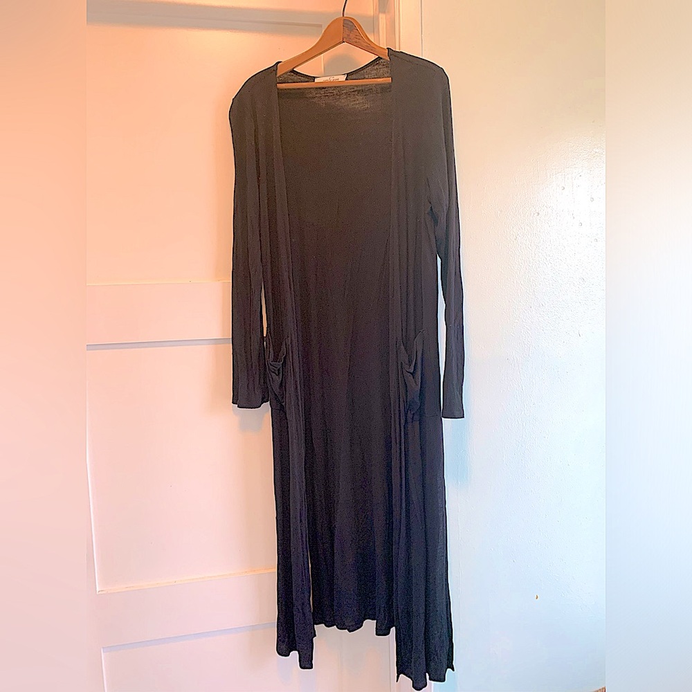 CJLA • Ribbed duster • Black - Picture 2 of 6